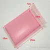 Buste per buste regalo in polietilene a bolle d'aria rosa utilizzabili, fabbrica di sacchetti imbottiti autosigillanti da 248 g