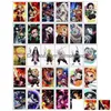 30 pièces/boîte cartes Demon Slayer dessin animé carte postale Artbook accessoires Lomo carte cadeau Collection G220311 livraison directe Dhla5