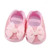 First Walkers Sweet Princess Shoes For 0-12 Months Toddler Girls With Imitation Pearls And Ribbon Bow-tie Autumn Baby