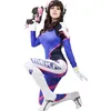 Theme Costume Dva Cosplay Bodysuit Zenti Game Women Sexy Adult Jumpsuits Wig Gun Earphone Full Suit Halloween Party Costumes Clothing 230915