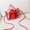 Kvällspåsar 2023 Spring Summer Fashion Women's Transparent Square Sling Bag Cool PVC Shoulder Messenger Mobile Sweet Lady