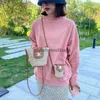 TOTES STRAW BAG SCHLEIBE Häkeln Stickereien Open Casual Tote Fach Zwei Gurte Leder Frauen Puts54 Stylisheendibags