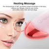 Ansiktsvårdsenheter Electric Cleansing Brush Warm Eyes Massage Eye Wrincles Soft Silicone Cleanser Sonic Vibration Pore 230915