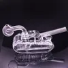 Großhandel 14mm weibliche Glas-Ölbrenner-Bong-Wasserpfeifen Shisha-Perkolator Perc Klare dicke Pyrex-Raucherbongs mit männlichem Glas-Ölbrenner-Rohr Dhl-frei