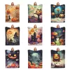 2023 Designer nieuwe flanellen deken Halloween Pumpkin Bat Castle-serie Op maat gemaakte slaapbank, gezellige warme deken voor cadeaus voor feestdagen