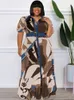 Plus size Dresses 4XL 5XL Big Size Elegant African For Women Dashiki Autumn Winter Maxi Dress Ladies Traditional Africa Clothing Fairy 230915