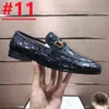 Designer Fashion Men's Loafers Shoes Leather Handgjorda svartbruna Casual Business Dress Shoes Luxurious Party Bröllop Mänskor Storlek 6.5-12