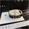 Bangle Marca Ouro Famoso Designer Pulseira Moda Círculo Casal Amor Luxo Jóias Festa Aniversário Acessórios Caixa de Presente Clássico Dro Dhg5O