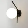 Applique Nord LED Boule De Verre Allée Couloir Luminaire Chambre Étude Chevet Applique Lumière Créative Décor À La Maison