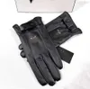 Designers varumärken Luxury Five Fingers handskar av hög kvalitet läder ull klassiska bokstäver handskar mode vinter varma fritids mittens 555