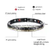 Bangle 316L Stal nierdzewna Bransoletka energii Bransoletka Mężczyźni S Tytanium Bio Magnetyczna terapia Moc Women dla pary biżuterii mody Drop de dho14