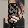 Handyhüllen Ins Black Love Butterfly Phone Case Geeignet für iPhone 13Pro Big Wave 11/14 Schutzhülle 7 Q230915