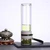 Kieliszki do wina rozdział herbaty podwójny szklany szklany miseczka w wodzie Pokrywa linowa do przenoszenia dużej pojemności