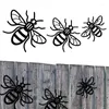 Garden Decorations Metal Bee Wall Decor 3st Rostless Hangings Fence Outdoor Art Farmhouse Honey