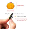 Shoe Parts Accessories L Halloween Clog Charms Bk Skl Pumpkin Sandals Decoration Pins Glowing Kids Boy Girl Adt Men Women Horror Spo Otblm