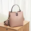 HBP Sacs pour femmes en cuir véritable version coréenne mode grande capacité personnalisé sac à main polyvalent épaule bandoulière sac seau