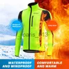 Andere Bekleidung Rennjacken Winter Warme Fleece-Radsportbekleidung Outdoor-Windjacke Winddichte wasserdichte MTB-Straßenfahrradjacke Zubehör x0915