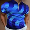 DIY T-shirt Casual mode losse maat 3D bedrukte polohals nieuw poloshirt