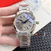 Nieuwe Aqua Terra 150M Miyota 8215 automatisch herenhorloge grijze getextureerde wijzerplaat blauwe wijzers stalen armband 220 10 41 21 06 001 Puretime E26325g