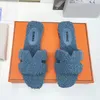 Designer slippers Fur Slides Sandals women flat slipper Fashion outdoor shoes womens trainers deep navy blue chocolate white black khaki mint brown mens Sneakers