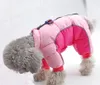 Hundklädkläder vinter husdjur teddy bichon fyrbenta höstmodeller små hundar chenery valp bomull