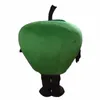 Costume de mascotte de pomme rouge verte, Costume de personnage de dessin animé pour adultes, déguisement de boutique, tenue publicitaire de supermarché