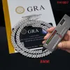 Wholesale Price Jewelry Factory S925 Sterling Silver Lab Diamond Hip Hop Iced Out Vvs Moissanite Chain Cuban Link