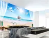 Wallpapers Custom Mural 3d Wallpaper Balcony Sea Sailing Po Wall Paper Room Decor Painting Murals For Walls 3 D