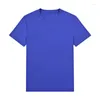 Men's Suits A1671 Summer Embroidery Small Horse Short Sleeved T-Shirt Homre Cotton Casual O-Neck Homme Solid Color Top