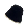 Nouveau tricot seau chapeau femmes hiver laine d'agneau polaire casquette velours côtelé pêcheur chapeaux crème solaire Panama casquettes pour femmes 230914