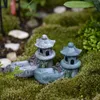 Garden Decorations 1pc Pool Tower House Staket figur Micro Landscape Home Decor Miniature Fairy Ornament Dekoration Tillbehör