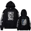 Saldırı Titan Anime Hoodie Sıcak Satış Saklama Sweatshirts Levi Ackerman Grafik Baskılı Üstler Sıradan Hip Hop Sokak Giyim