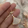 목걸이 Bgari Divas Dream Diamond Pendant 18K Gold 도금 고품질 고급 보석 패션 디자이너 보석 여성 휴가 선물