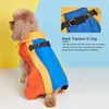 Vêtements pour chiens Veste d'hiver avec harnais épaissi polaire vêtements froids coupe-vent gilet chaud chien manteau réfléchissant neige 230914