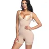 Shapers Femmes Sans manches Femmes Récupération Full Body Shaper Zipper Hook Hold Tummy Control Shapewear Lift Bra Body Cuisse Slimmer