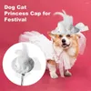 Одежда для собак, стильная кепка для домашних животных, универсальная красивая 2 цвета, костюм, праздничная шляпа, наряд