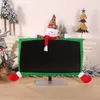 Merry Christmas Decoration 3D Cartoon Santa Snowman Reindeer Doll Computer Screen Case Ornaments Xmas Gifts