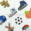 Parti di scarpe Accessori Ciondoli per zoccoli per ragazzi Sport Gibits Basket e calcio Baseball Softball Calcio con scarpe da ginnastica Pvc Carino Di Otoz7