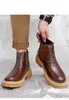 Mocasines Casuales de Cuero para Hombres Estilo de Costura Zapatos Oxford con Costura a Mano Vintage Botas de Tobillo Botas de Oficina de Trabajo Diario para niños Zapatos de Fiesta