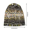 Basker Snake Skin Print Bonnet Femme Street Knit Hat For Women Men Winter Warm Snakesskin Animal Texture Beanies Caps