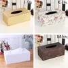 Tissue Boxes Napkins PU Box Rectangle Paper Towel Holder Desktop Napkin Storage Container Kitchen Tray For Home Office l230915