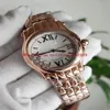 TOP NR Happy Sport 33mm 274808 Rose Gold Ladies Watch ETA2892 Automatyczne 28800VPH Pearl Diamond Mobile Dial Kwarcowe zegarki H292X