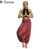 Spodnie damskie S Wyunna Ladies Beach spodnie Boho Cygan Hippie Women Noga Harem Fitness Elastyczna talia Przyczynowa de Mujer 230914