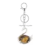 Pendentif Colliers Naturel Crystal Tiger Eye Gemstone Mtiple Style Porte-clés pour femmes Hommes Cuivre Sun Dragon Bijoux Drop Deliv Dhgarden Dhzni