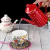 Water Bottles 1.2L Heatable Enamel Pot Household Teapot Coffee Fruit Ethnic Style Kitchen Restaurant Cup