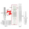 14mm 18mm Nectar Collector Set Accessoires pour fumer Pipe à eau Kits de vaporisateur Narguilés avec clous en titane Keck Clip Tuyaux en verre Dab Rigs Bongs