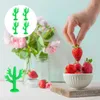 Decorative Flowers 50 Pcs Night Stand Decor Cactus Ornament Plastic Desert Ornaments Mini Succulent