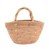 Totes Bags Straw Bag 2023 Red Shoulder Female With Handheld Vegetable Basket Bucket01 stylisheendibags