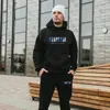 Erkeklerin eşofmanları jogging takım elbise sweathersuit hoodie gündelik spor baskılı tasarım aksesuarları yürüyüş ve koşmak için 230914