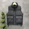 Gilets pour femmes 2023 Hommes Down Gilet Hiver Court Vêtements d'extérieur Sans manches Manteau de loisirs Épaissir Tendance chaude Outwear Stand Collier Lâche Surcoat